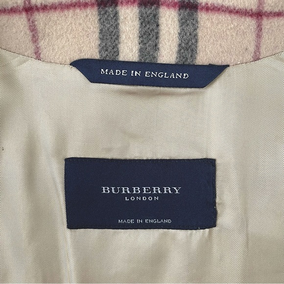 BURBERRY Vintage Check Wool & Cashmere Jacket, UK 8 - Picture 6 of 12